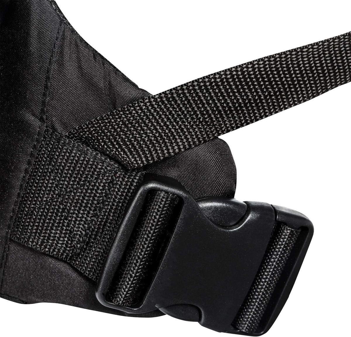 Adjustable carrier webbing and buckle detail