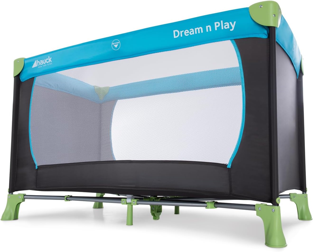 Hauck Dream N Play- Portable Lighweight Travel Cot, Compact Folding with Inclusive Carry Bag