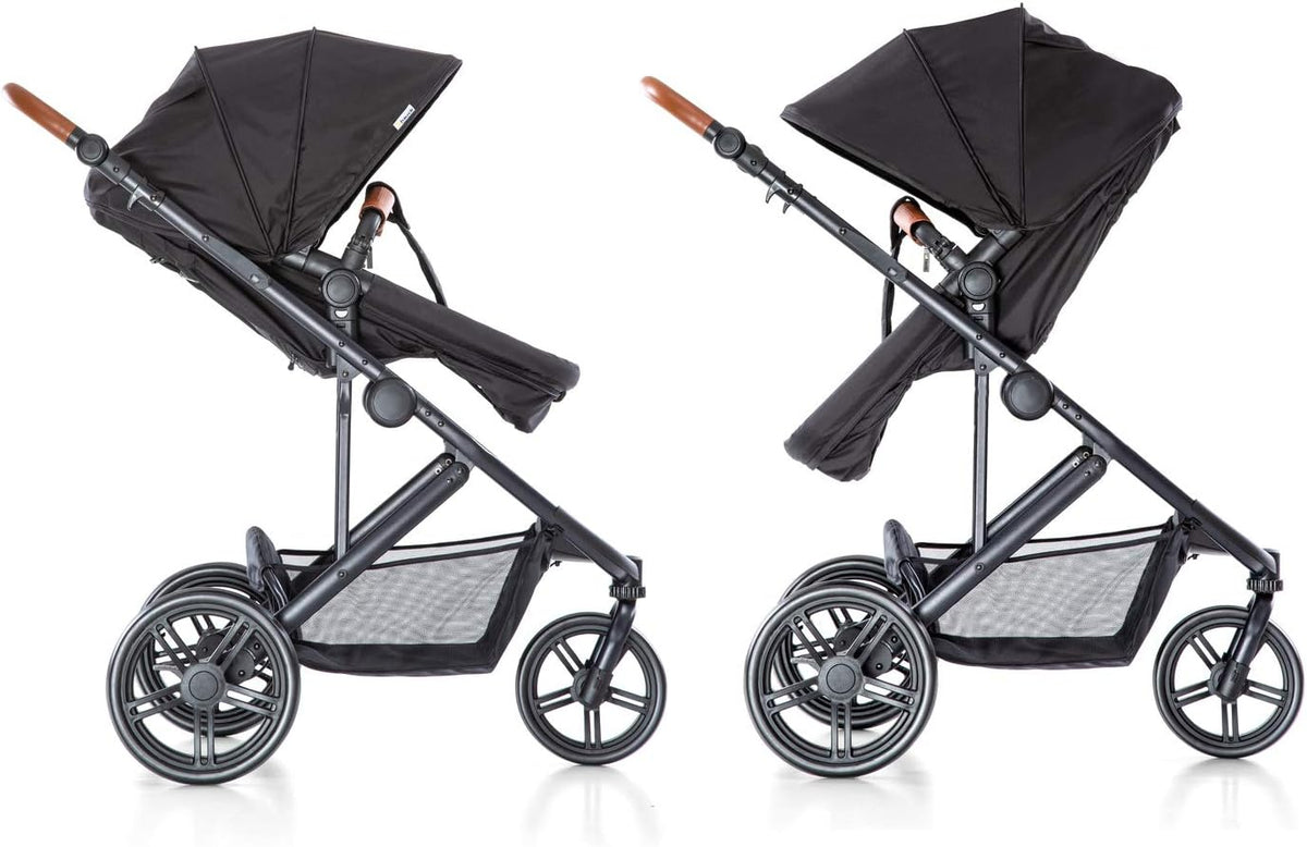 Hauck Pacific 3 Shop N Drive Caviar - reversible seat configurations