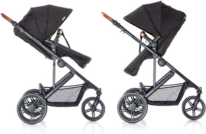 Hauck Pacific 3 Shop N Drive Caviar - reversible seat configurations