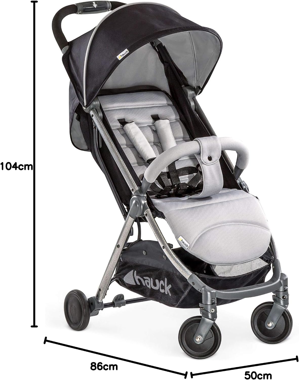 Hauck Swift Plus Compact Pushchair - Silver Charcoal - product view 8