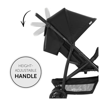 Hauck Rapid 4 Stroller: Large Shopping Basket,Small Folding Stroller with Lying Postion