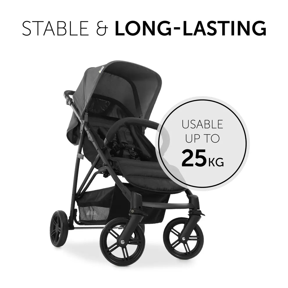 Hauck Rapid 4 Stroller: Large Shopping Basket,Small Folding Stroller with Lying Postion