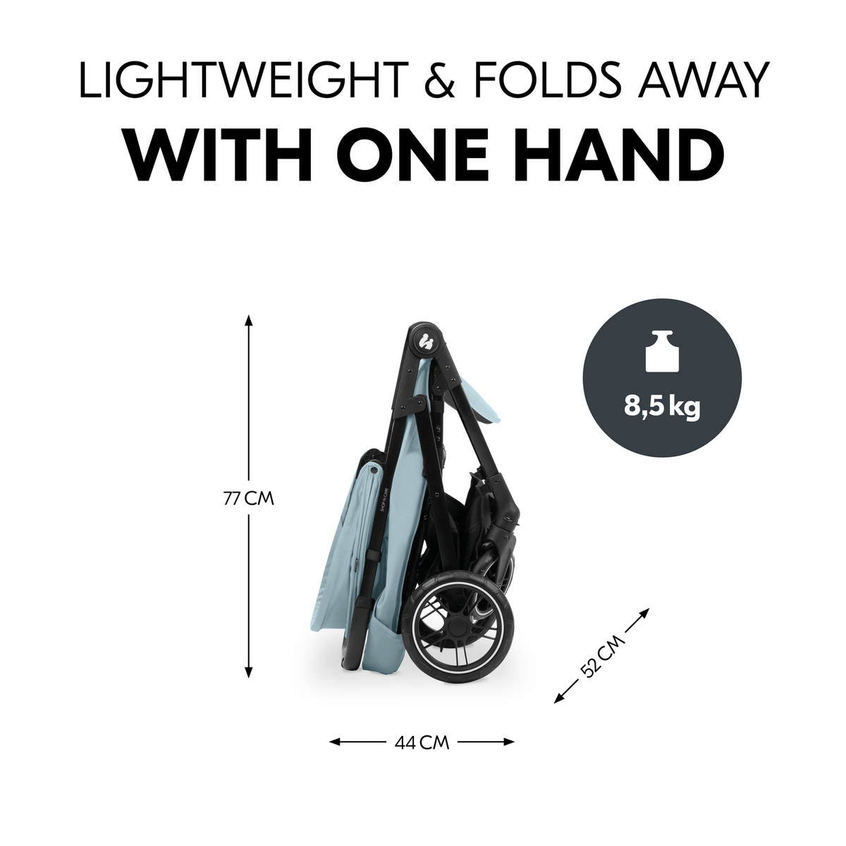 Hauck Shop N Care stroller in Dusty Blue - gallery image 3