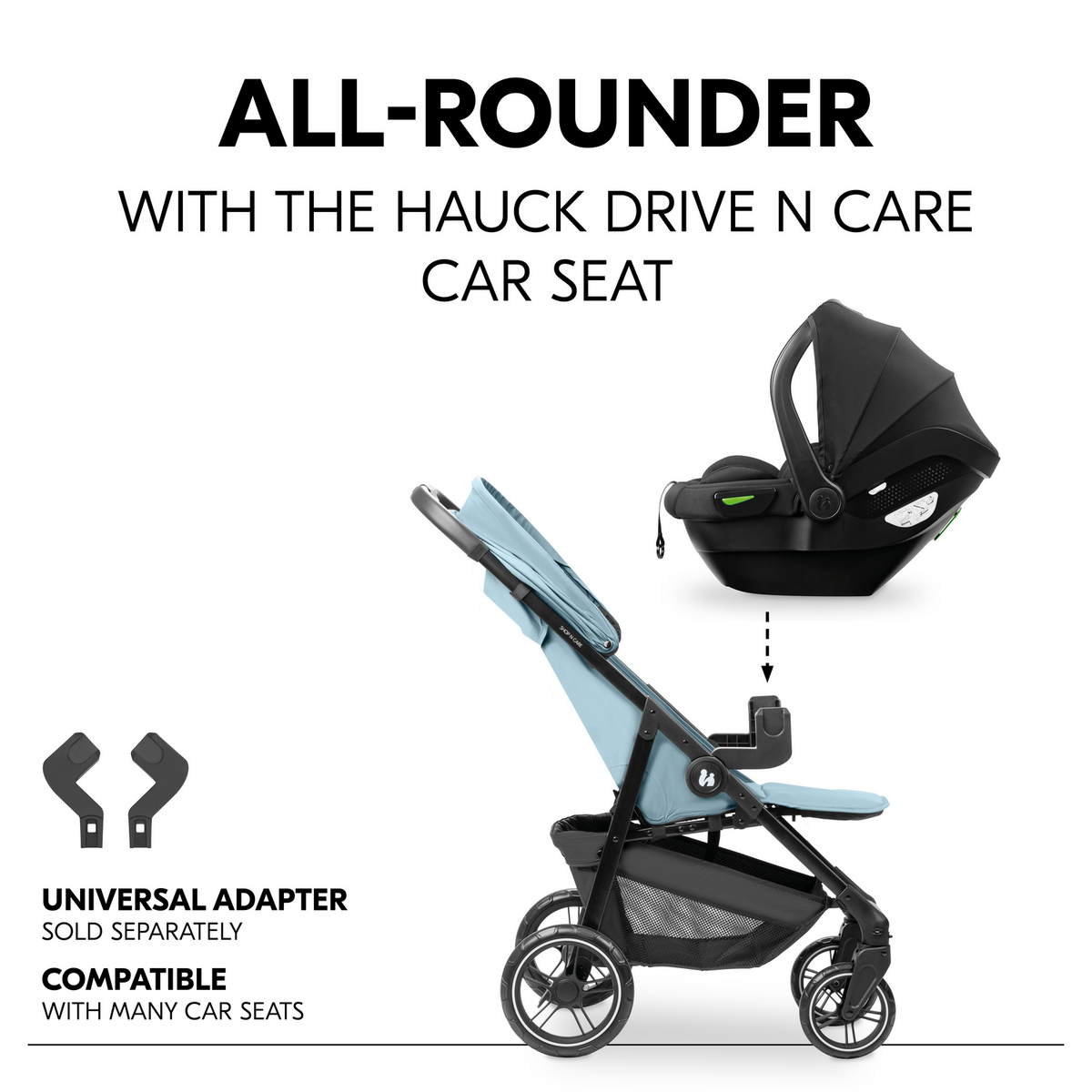Hauck Shop N Care stroller in Dusty Blue - gallery image 8