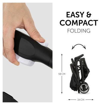 Hauck Travel N Care Compact Stroller: 4-Way Shock Absorbing Suspension