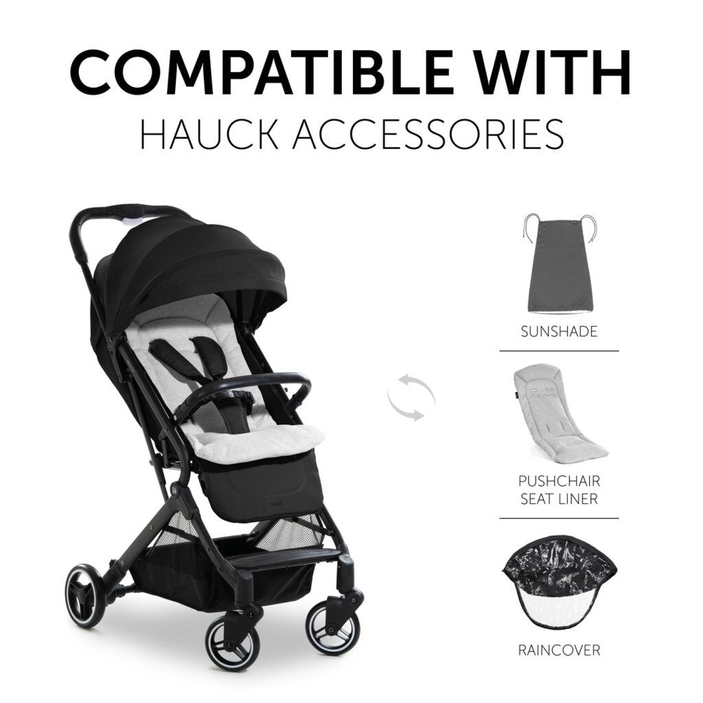Hauck Travel N Care Compact Stroller: 4-Way Shock Absorbing Suspension