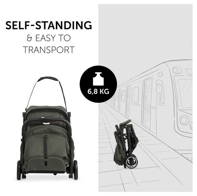 Hauck Travel N Care stroller in Dark Olive - gallery image 4