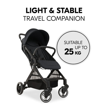 Hauck Travel N Care Plus Stroller –  One-Hand Fold, Reclining Seat, UV Protection 50+