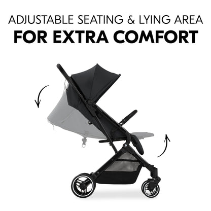 Hauck Travel N Care Plus Stroller –  One-Hand Fold, Reclining Seat, UV Protection 50+