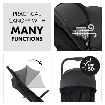 Hauck Travel N Care Plus Stroller –  One-Hand Fold, Reclining Seat, UV Protection 50+