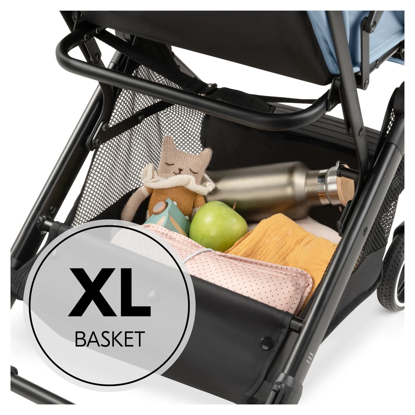 Hauck Travel N Care Plus Stroller –  One-Hand Fold, Reclining Seat, UV Protection 50+