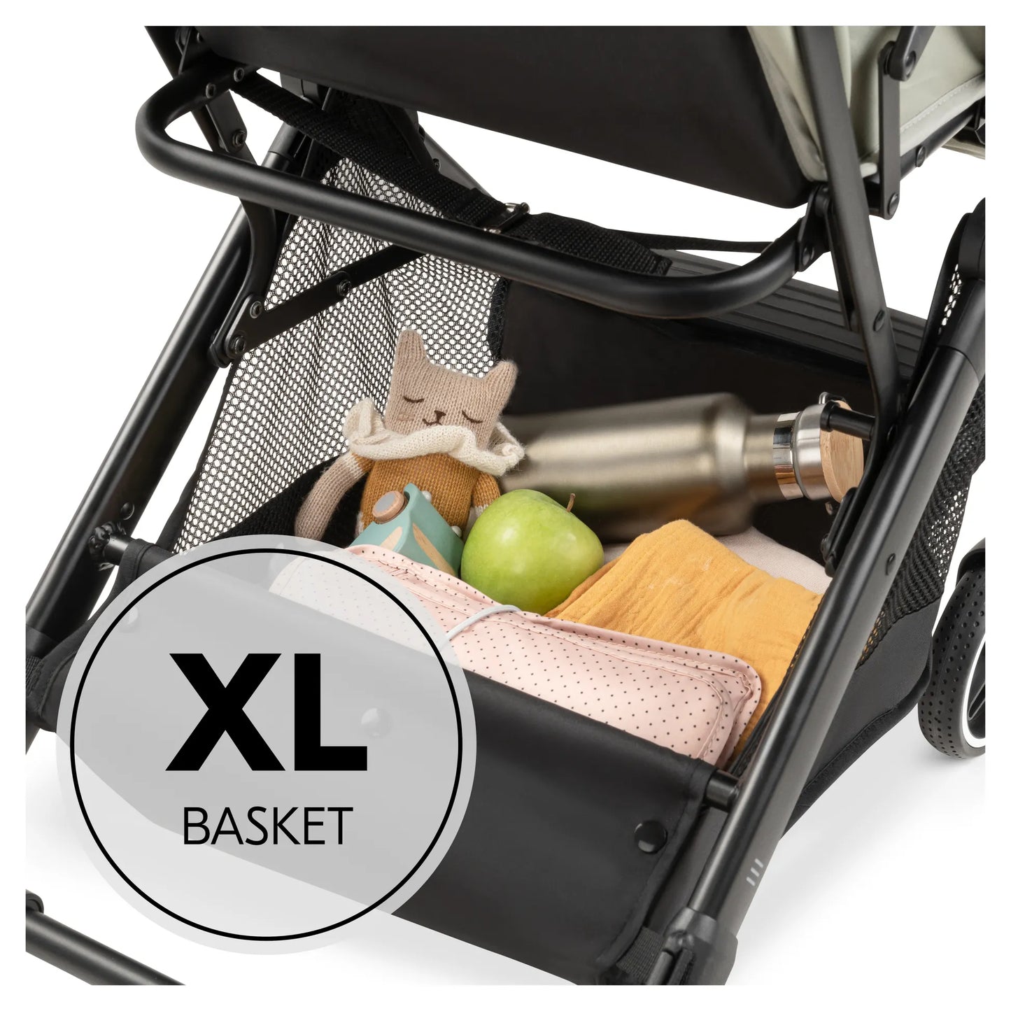 Hauck Travel N Care Plus Stroller –  One-Hand Fold, Reclining Seat, UV Protection 50+