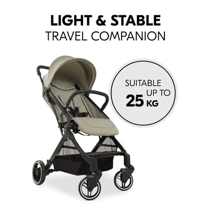 Hauck Travel N Care Plus Stroller –  One-Hand Fold, Reclining Seat, UV Protection 50+
