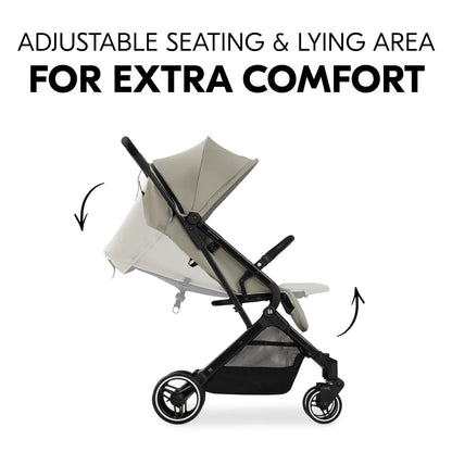 Hauck Travel N Care Plus Stroller –  One-Hand Fold, Reclining Seat, UV Protection 50+
