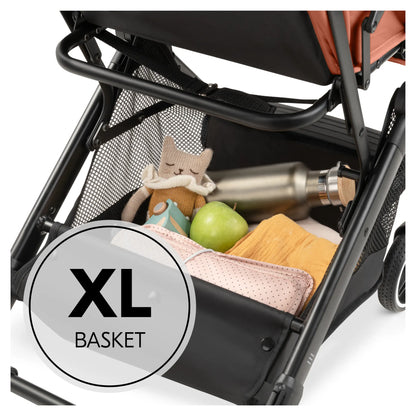 Hauck Travel N Care Plus Stroller –  One-Hand Fold, Reclining Seat, UV Protection 50+