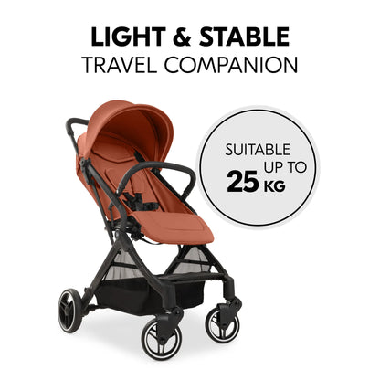 Hauck Travel N Care Plus Stroller –  One-Hand Fold, Reclining Seat, UV Protection 50+