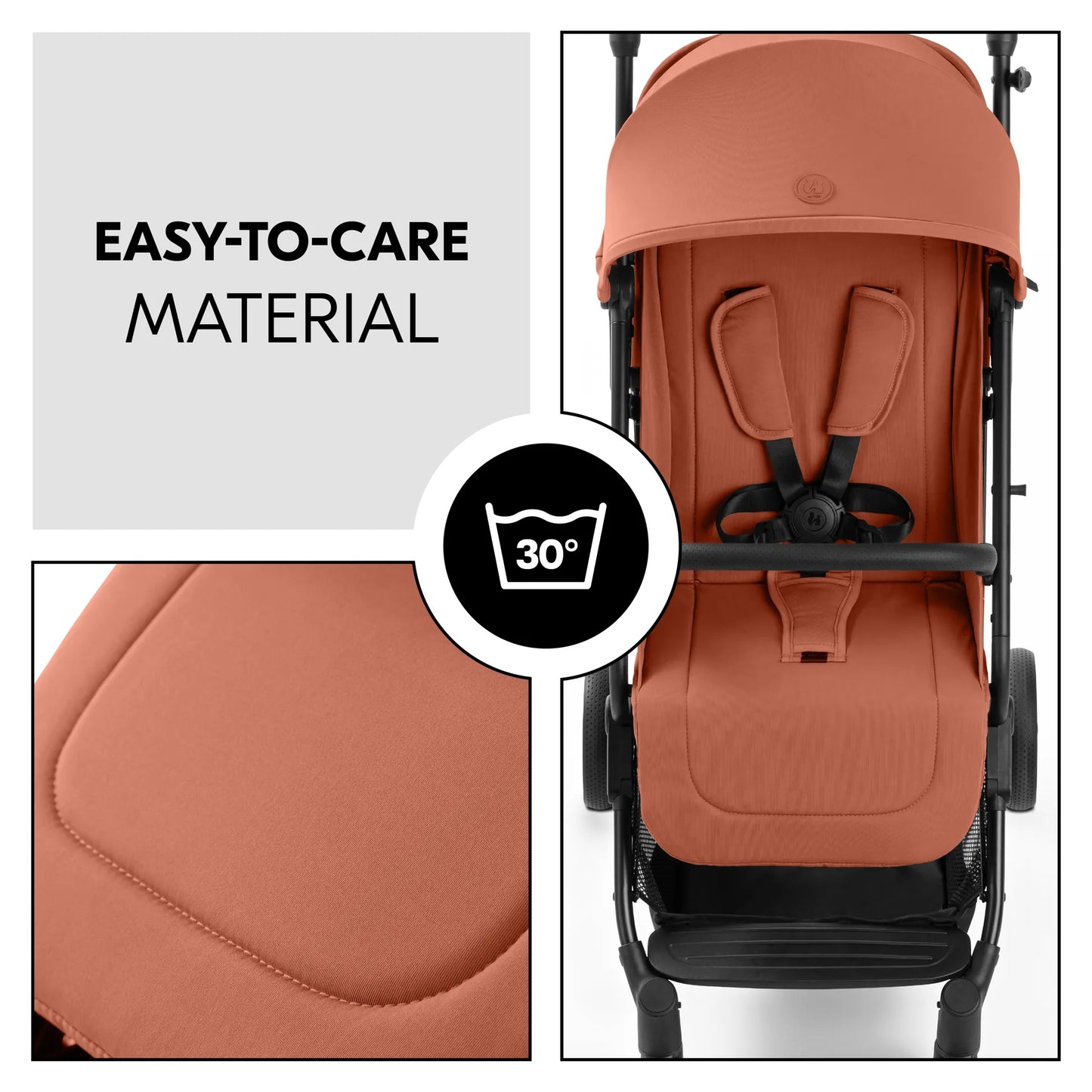 Hauck Travel N Care Plus Stroller –  One-Hand Fold, Reclining Seat, UV Protection 50+
