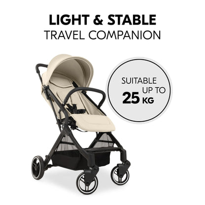 Hauck Travel N Care Plus Stroller –  One-Hand Fold, Reclining Seat, UV Protection 50+