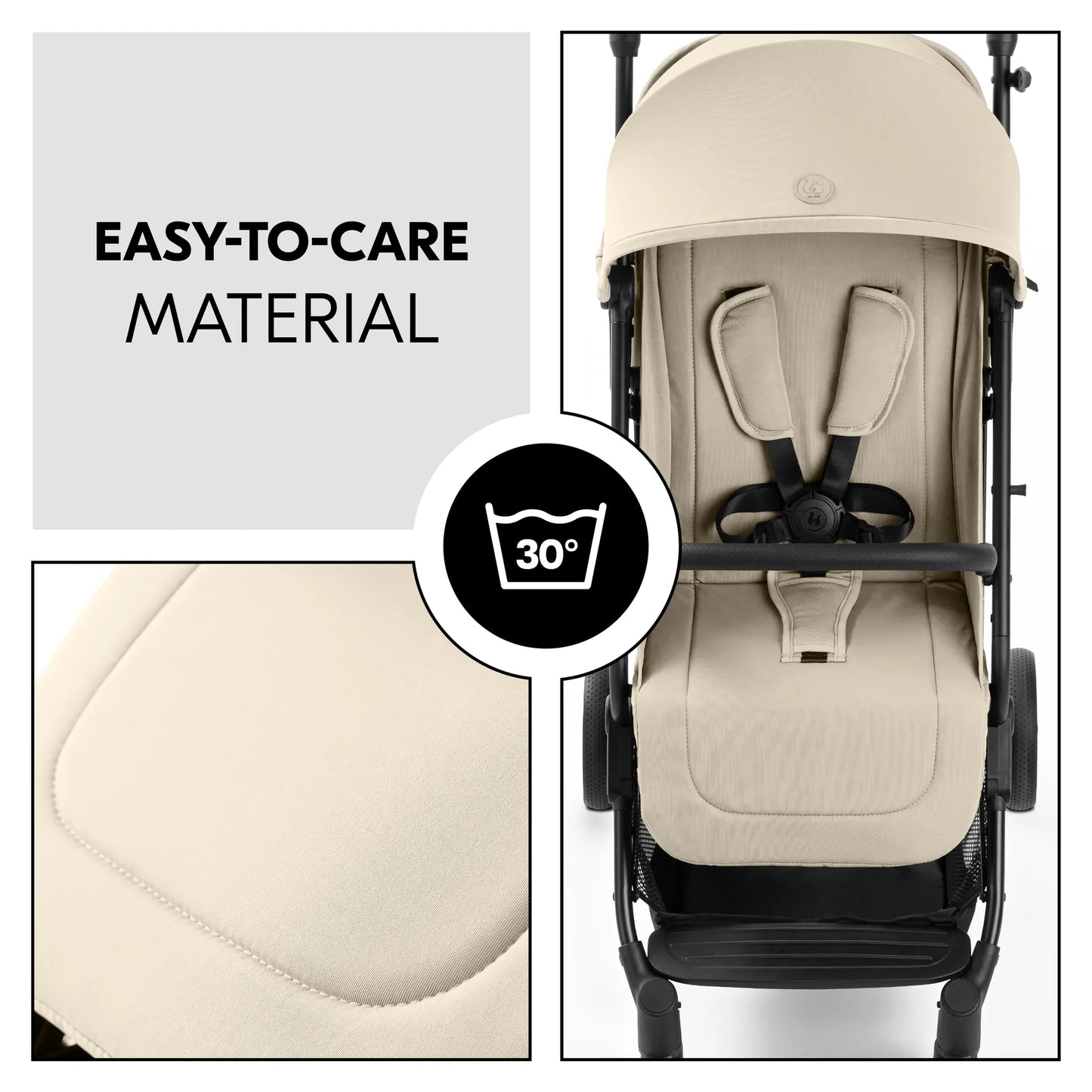 Hauck Travel N Care Plus Stroller –  One-Hand Fold, Reclining Seat, UV Protection 50+