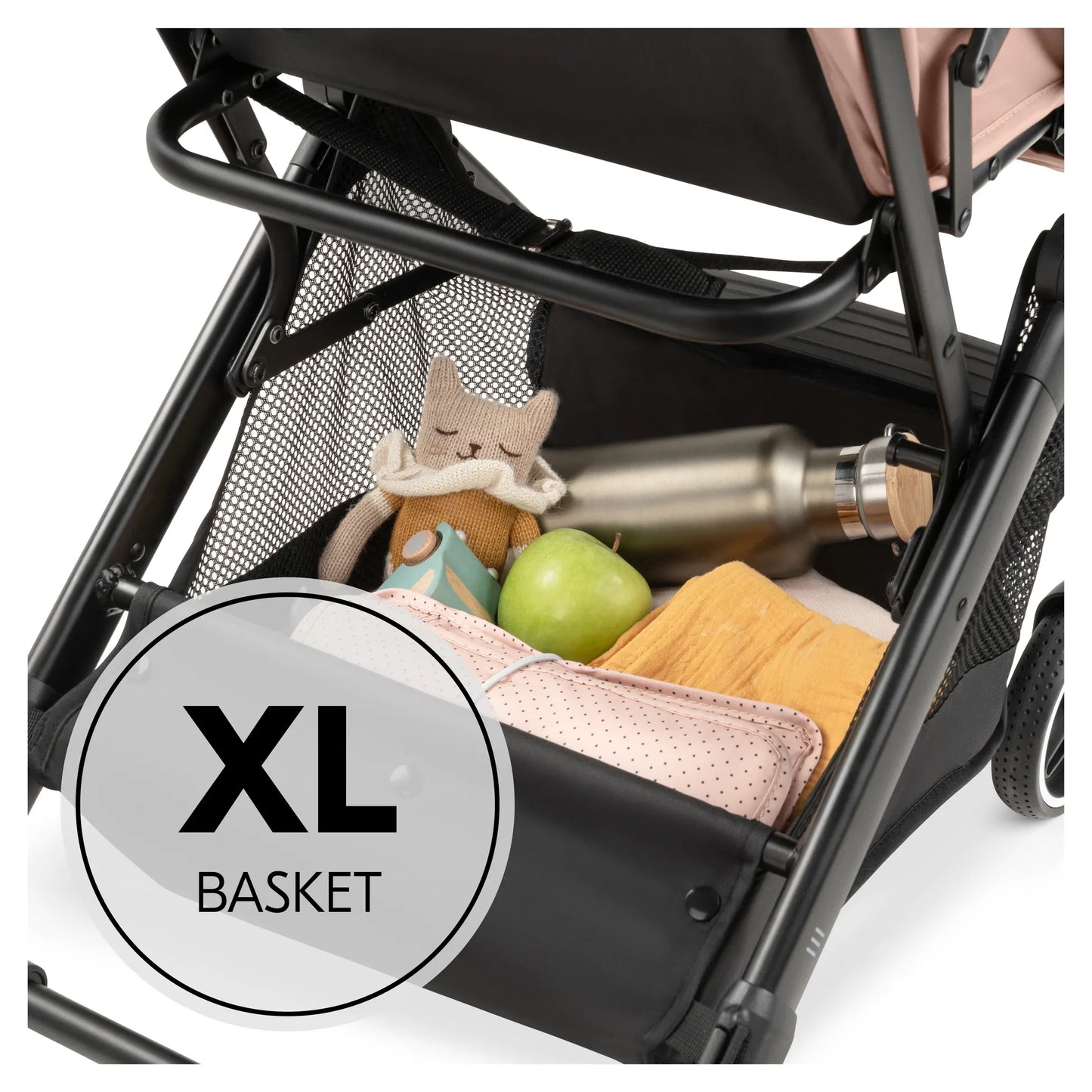 Hauck Travel N Care Plus Stroller –  One-Hand Fold, Reclining Seat, UV Protection 50+