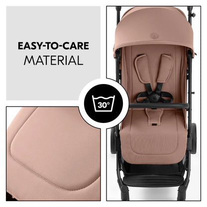 Hauck Travel N Care Plus Stroller –  One-Hand Fold, Reclining Seat, UV Protection 50+