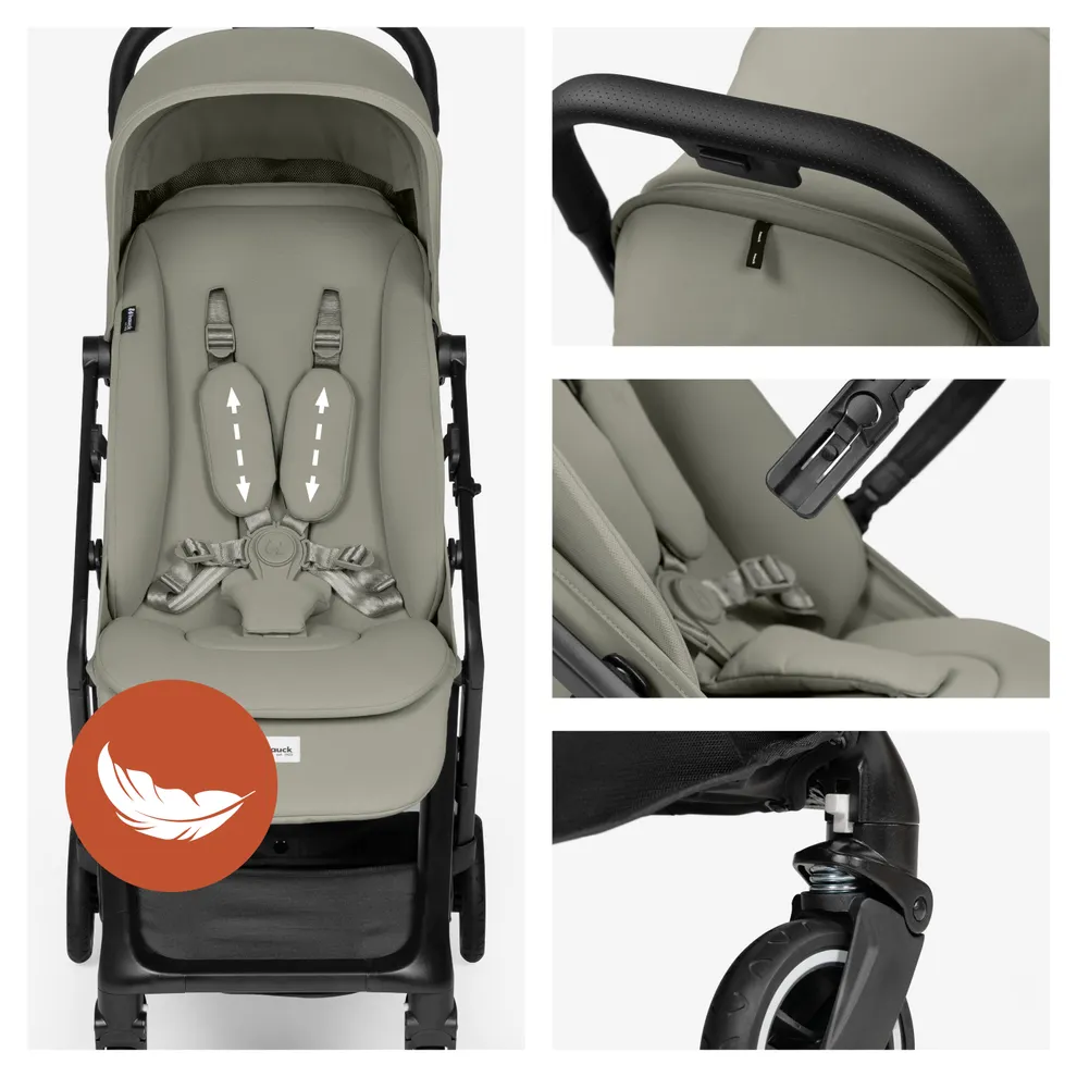 Hauck Fly N Care Stroller: Cabin-Friendly Fold & Compact Lightweight Travel Stroller