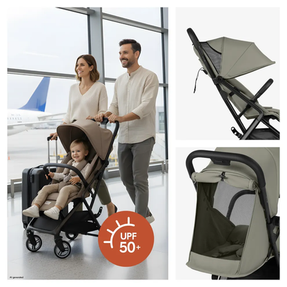 Hauck Fly N Care Stroller: Cabin-Friendly Fold & Compact Lightweight Travel Stroller