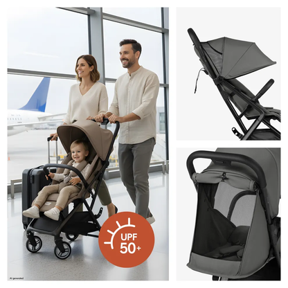 Hauck Fly N Care Stroller: Cabin-Friendly Fold & Compact Lightweight Travel Stroller
