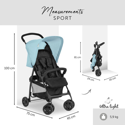 Hauck Sport Stroller: Super Lightweight Stroller (5.9kg), Compact & Foldable