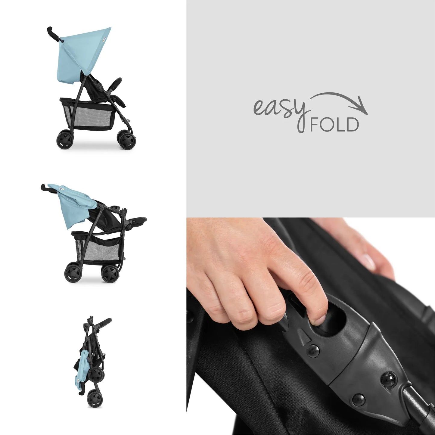 Hauck Sport Stroller: Super Lightweight Stroller (5.9kg), Compact & Foldable