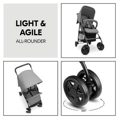 Hauck Sport Stroller: Super Lightweight Stroller (5.9kg), Compact & Foldable