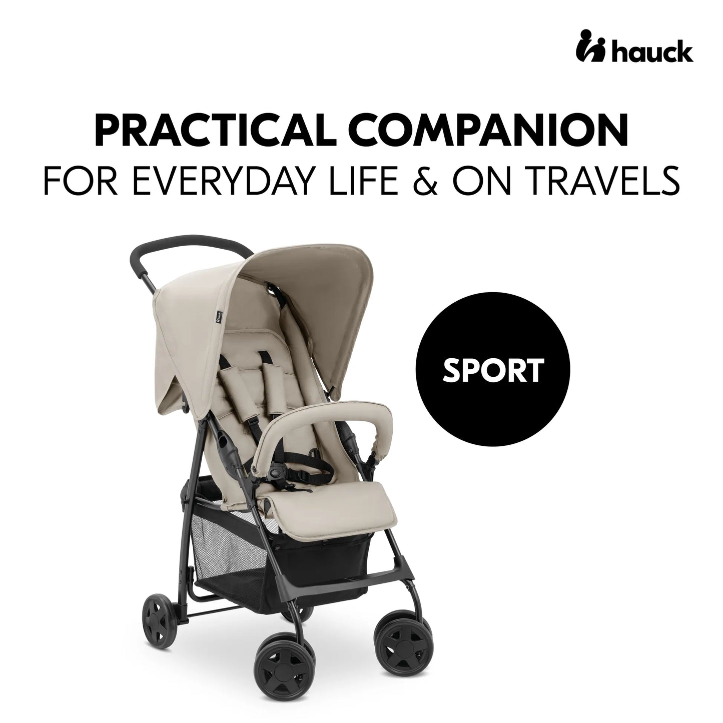 Hauck Sport Stroller: Super Lightweight Stroller (5.9kg), Compact & Foldable