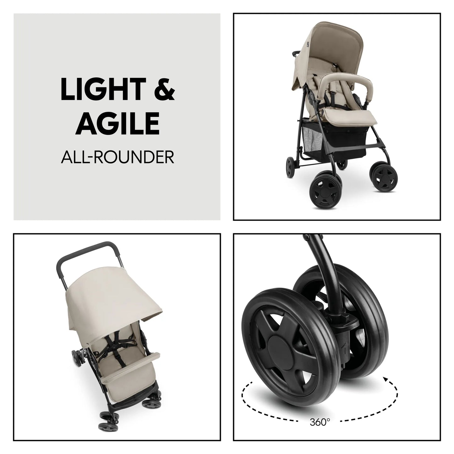 Hauck Sport Stroller: Super Lightweight Stroller (5.9kg), Compact & Foldable