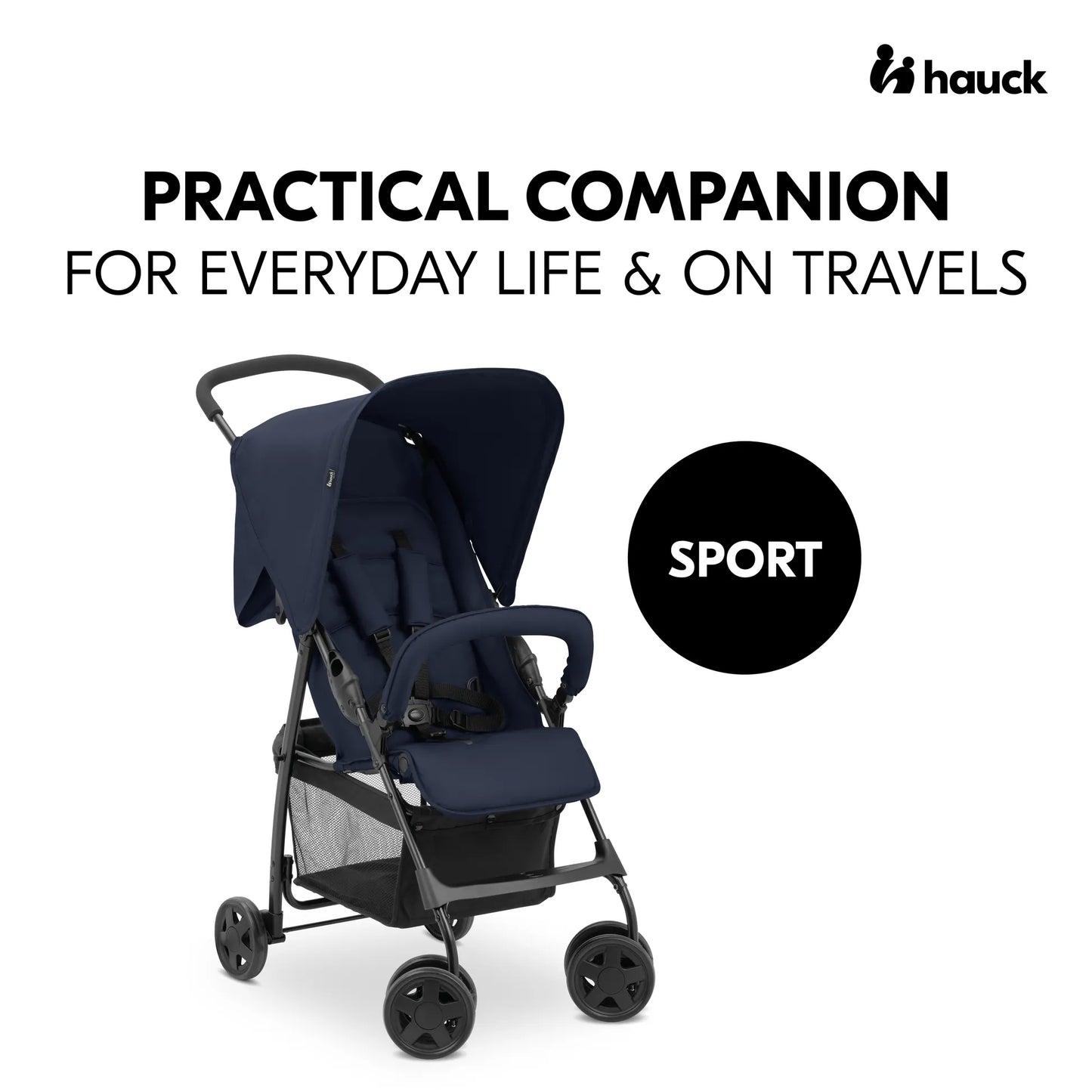 Hauck Sport Stroller: Super Lightweight Stroller (5.9kg), Compact & Foldable