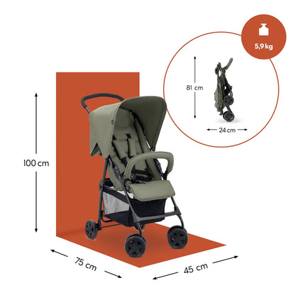 Hauck Sport Stroller: Super Lightweight Stroller (5.9kg), Compact & Foldable