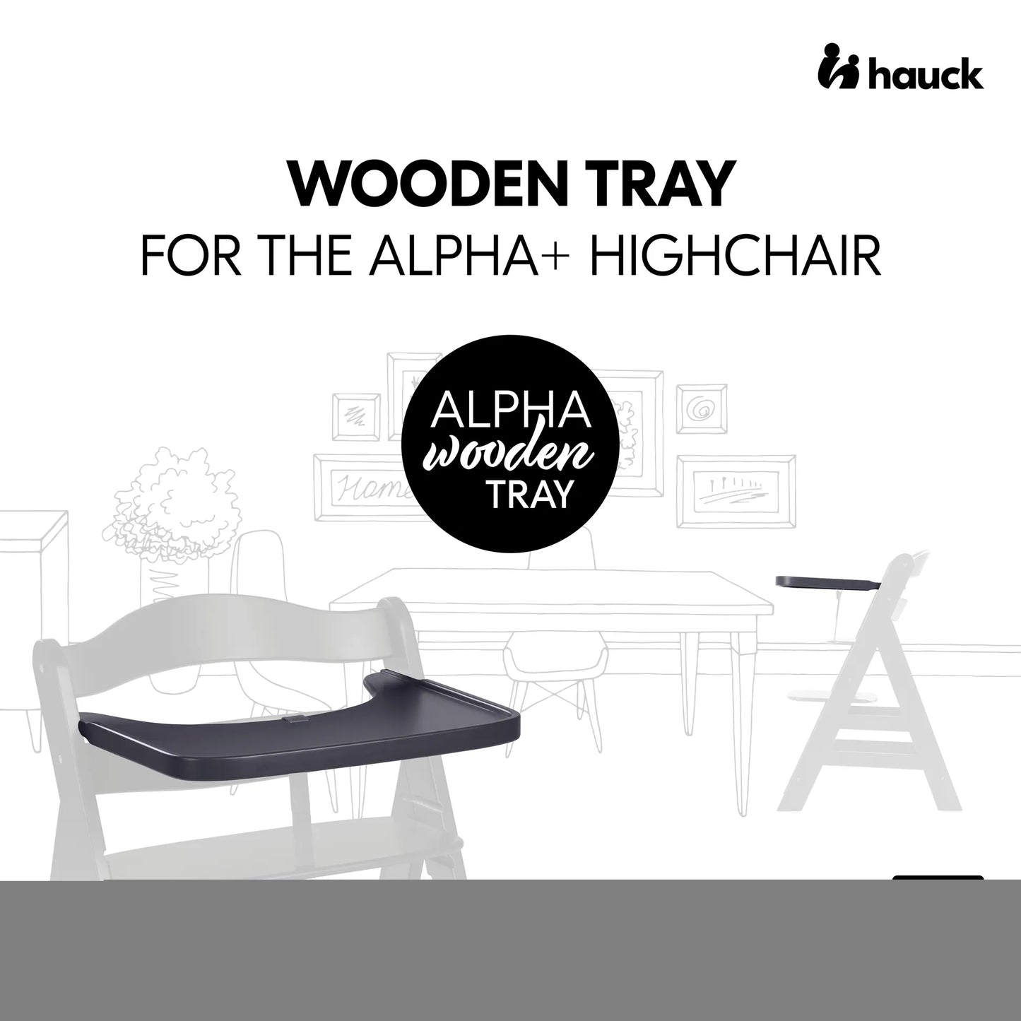 Alpha Wooden Tray