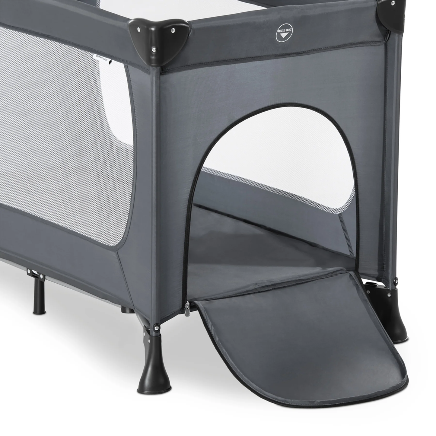 Hauck Dream N Play Plus- Portable Lighweight Travel Cot, Compact Folding with Inclusive Carry Bag