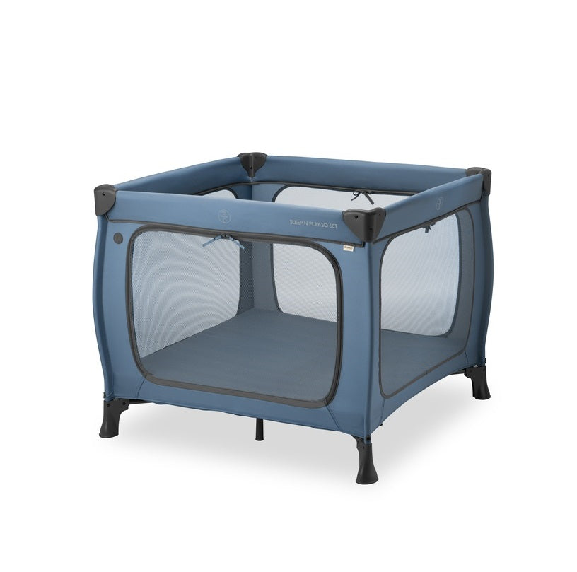 Hauck Sleep N Play SQ Set- Portable Lighweight Travel Cot, Compact Folding with Inclusive Carry Bag