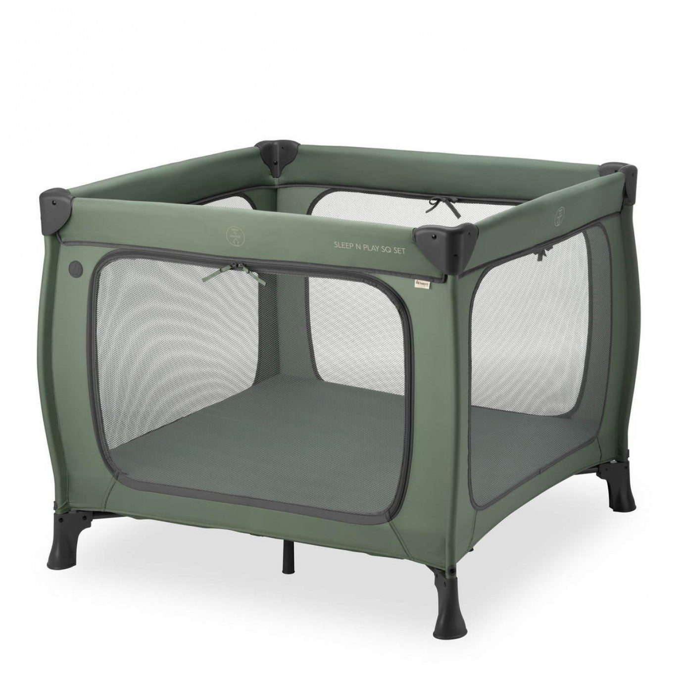Hauck Sleep N Play SQ Set- Portable Lighweight Travel Cot, Compact Folding with Inclusive Carry Bag
