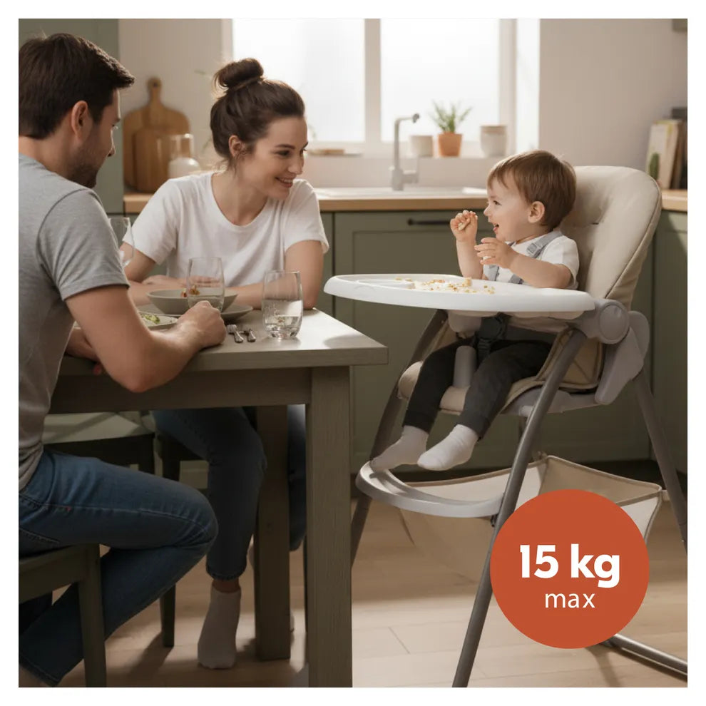 Hauck Sit N Fold High Chair- Foldable & Lightweight, 5-Point Safety Harness