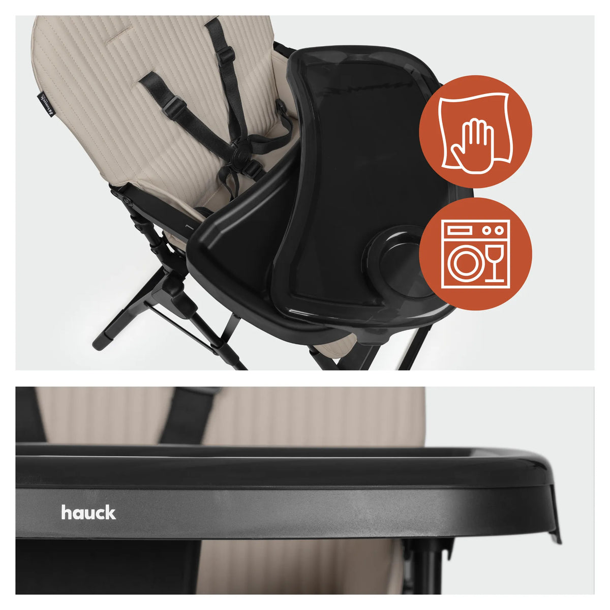 Hauck Sit N Go Travel Highchair- Ultralight, Super Fast Folding & Travel-Friendly