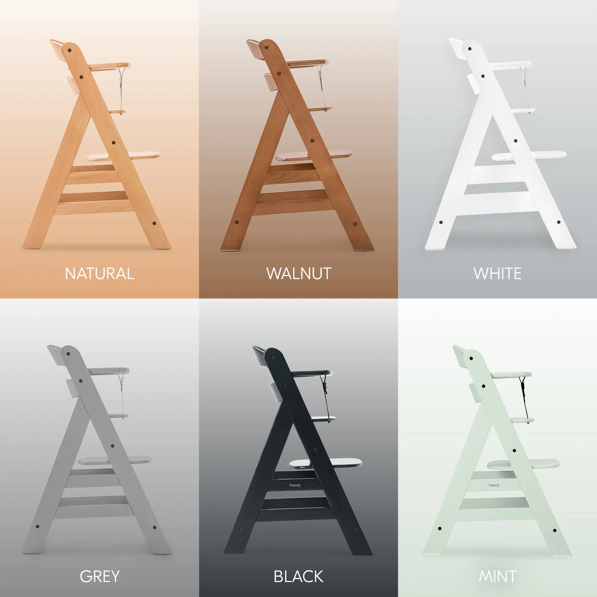 Hauck Alpha+ wooden highchair in Black - gallery image 2