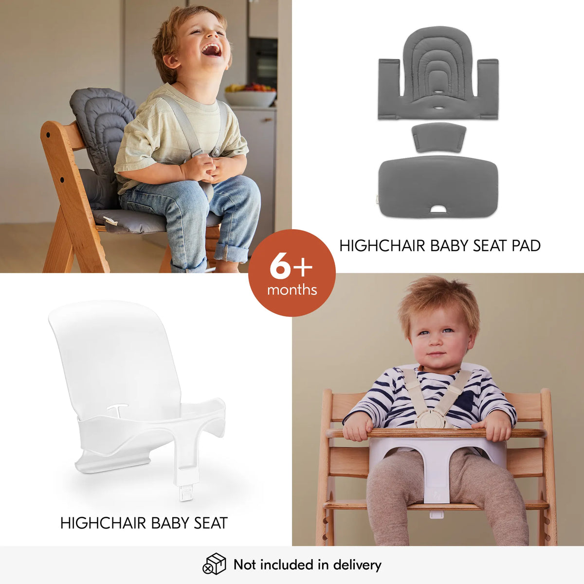 Hauck Alpha+ wooden highchair in Black - gallery image 13