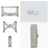 Hauck Dream N Play- Portable Lighweight Travel Cot, Compact Folding with Inclusive Carry Bag